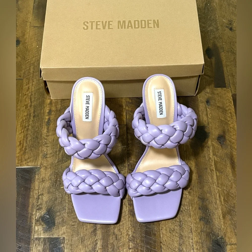 NWT Steve Madden Kenley Lavender Purple Shoes Heels Size 11 - Picture 2 of 7